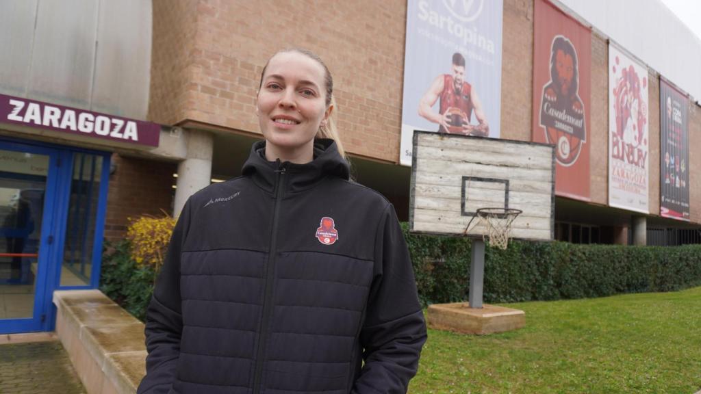 Ellen Nystrom, jugadora de Casademont Zaragoza.