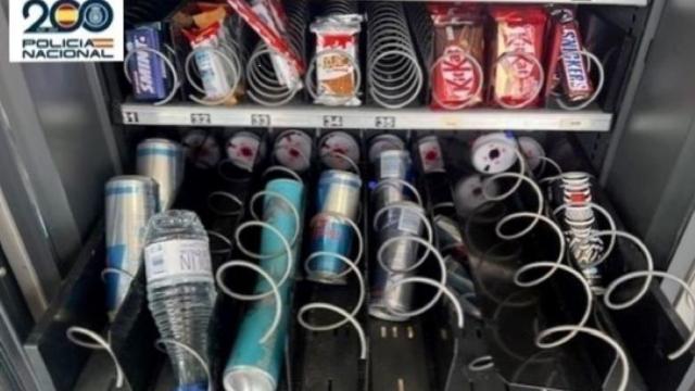 Una máquinade ‘vending’ forzada