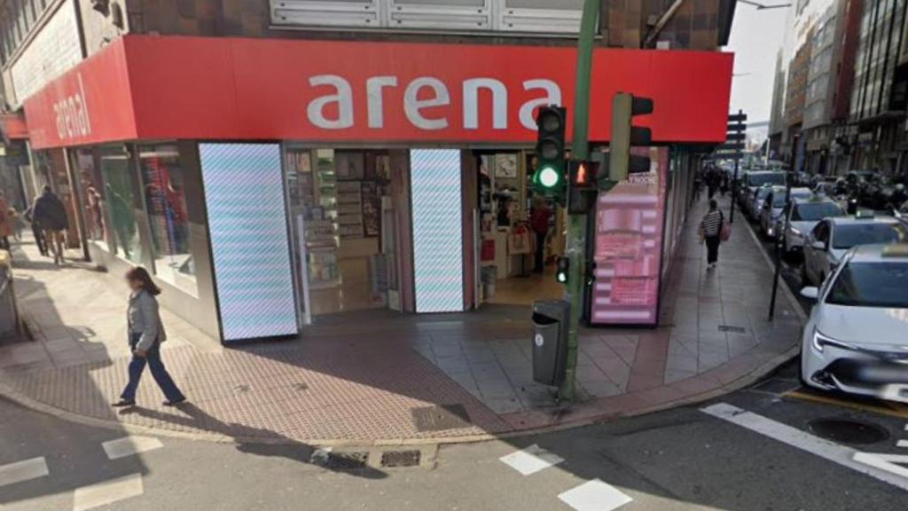 La tienda Arenal de la plaza de Pontevedra de A Coruña.
