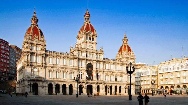 Palacio municipal de María Pita en A Coruña.