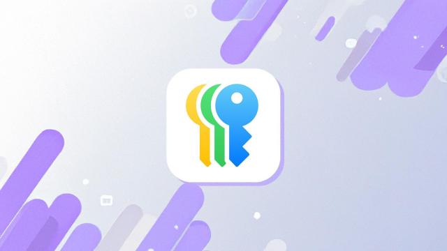 Fotomontaje con el logo de la app de Passwords.