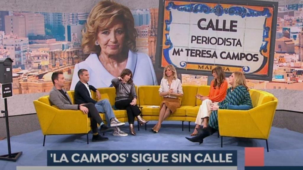 Susanna Griso y los colaboradores.