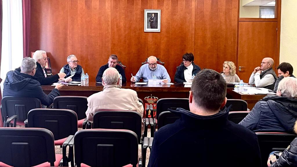 El pleno de Aguarón, este miércoles.