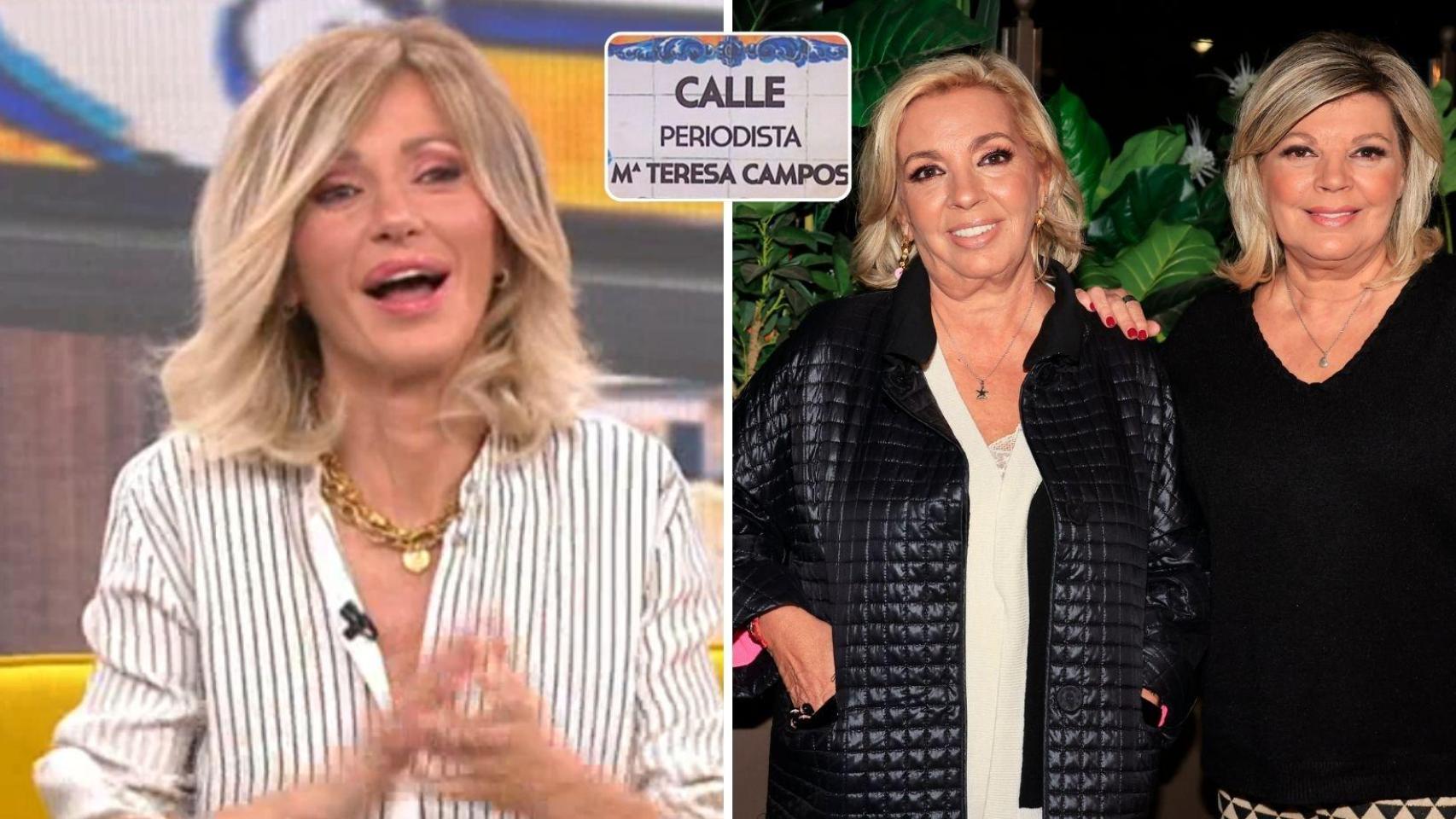 Susanna Griso, Terelu Campos y Carmen Borrego.