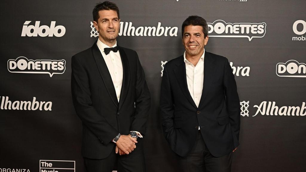 Carlos Mazón en los Premios Ídolo 2024. Francisco Guerra / Europa Press