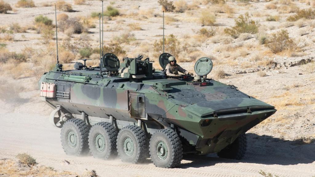 ACV de los Marines de EEUU sobre tierra