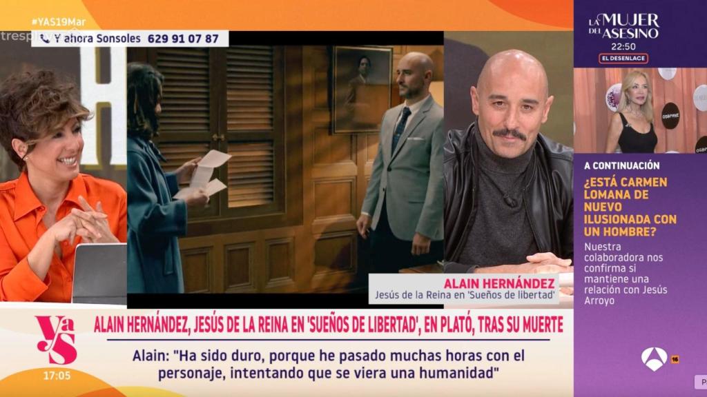 Sonsoles Ónega y Alain Hernández en 'Y ahora, Sonsoles'.