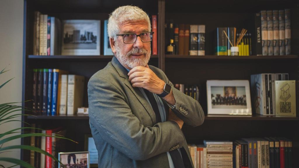 Gregorio Luri, en la sede del Colegio Libre de Eméritos de Madrid, antes de la entrevista con EL ESPAÑOL.