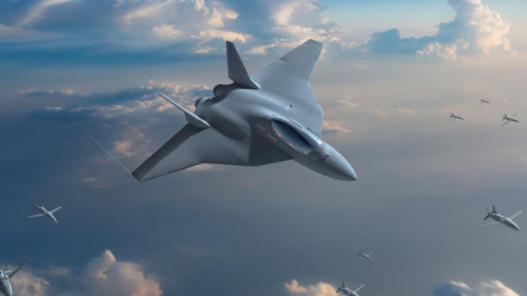 Recreación del caza FCAS