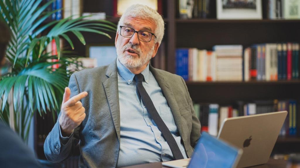 Gregorio Luri, durante su charla con EL ESPAÑOL.