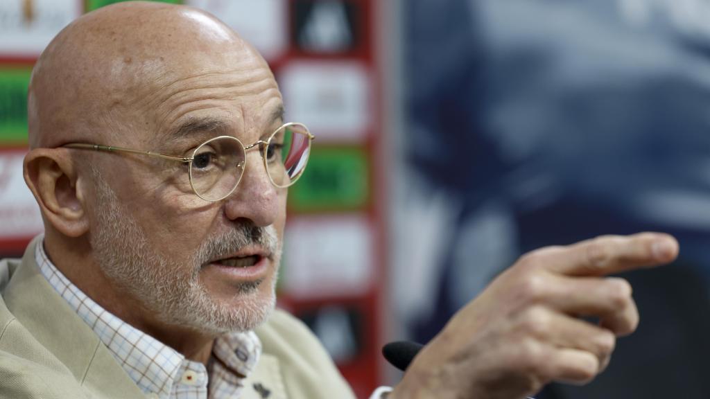 Luis de la Fuente, durante una rueda de prensa.