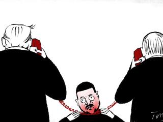 El teléfono rojo de Trump y Putin.