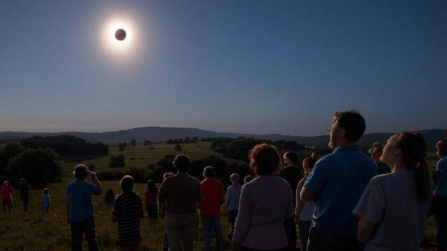 Imagen archivo de un eclipse solar.