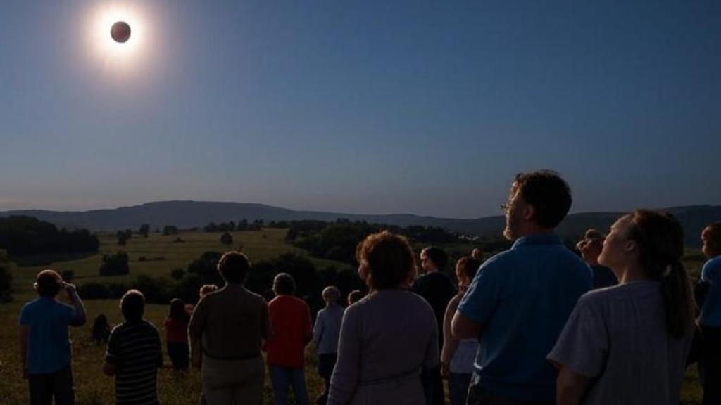 Imagen archivo de un eclipse solar.