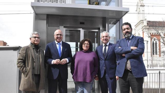 Inauguración del nuevo ascensor en La Pilarica