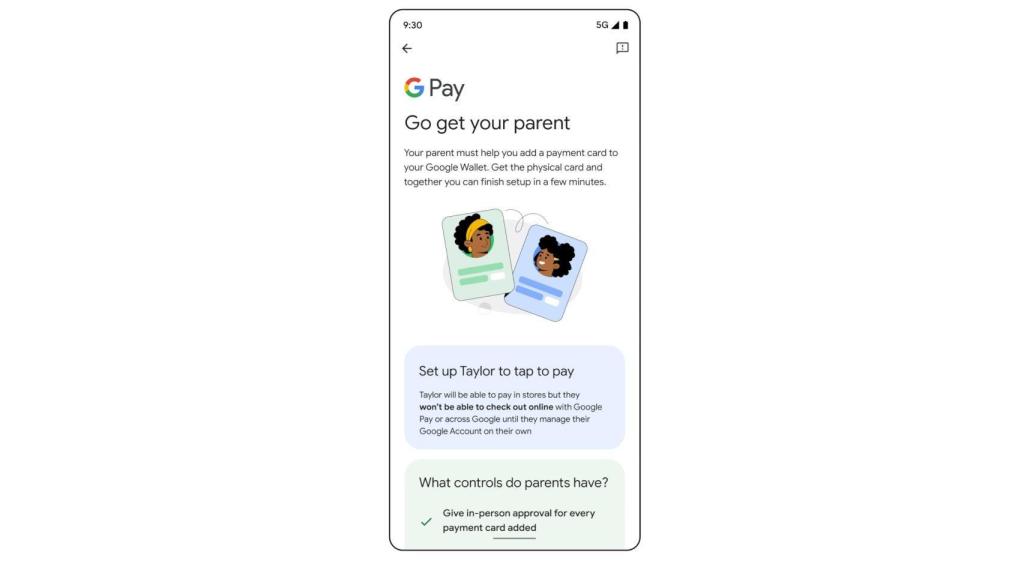 Google Wallet ahora permite crear cuentas para niños