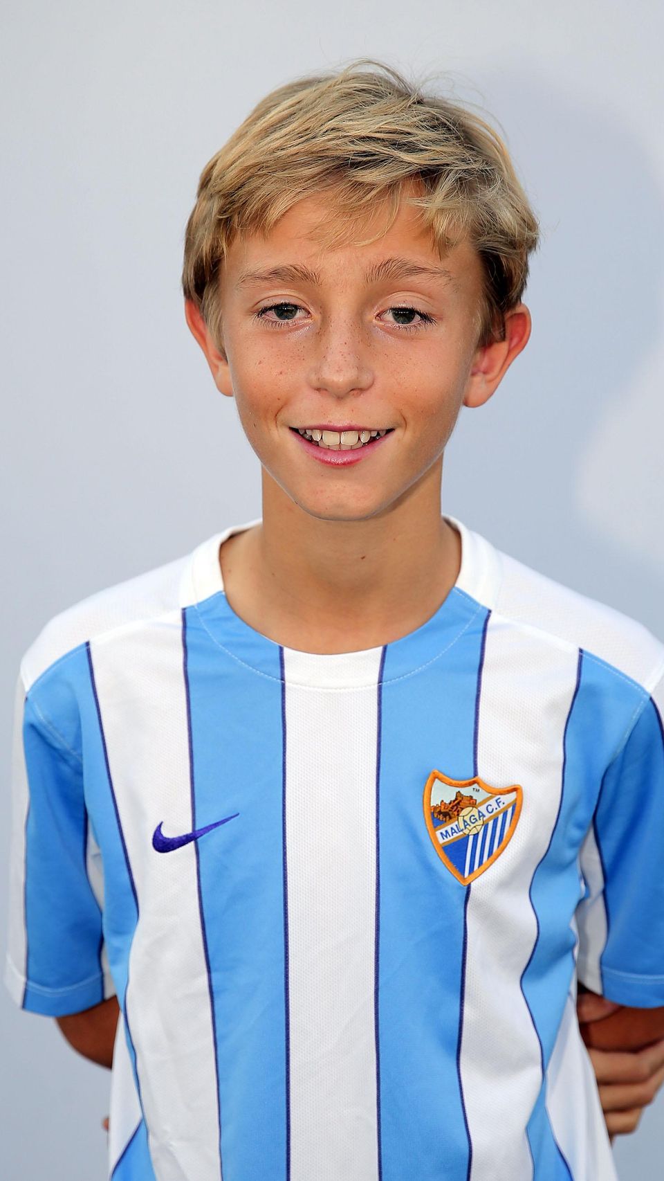 Dean Huijsen en su etapa con el Málaga CF