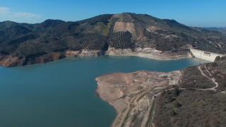 Embalse La Puebla de Cazalla antes de las lluvias.