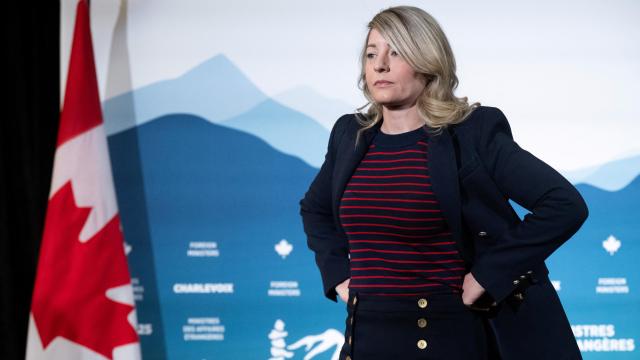 La ministra de Asuntos Exteriores de Canadá, Mélanie Joly durante la última cumbre del G7.