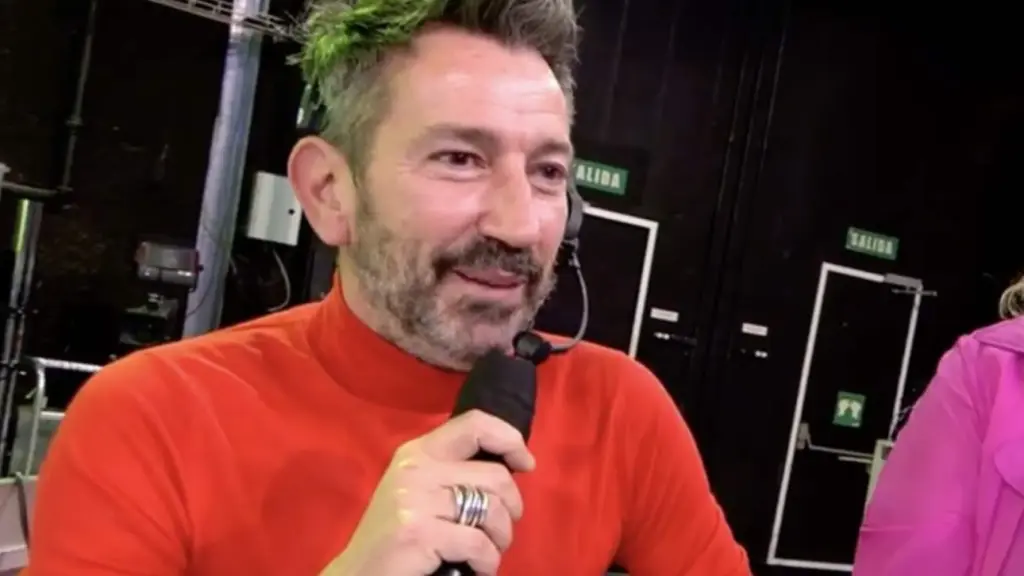 David Valldeperas, durante una emisión de 'Sálvame'.