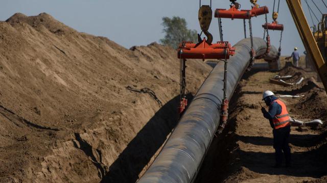 Infraestructura de la petrolera estadounidense Energy Transfer.