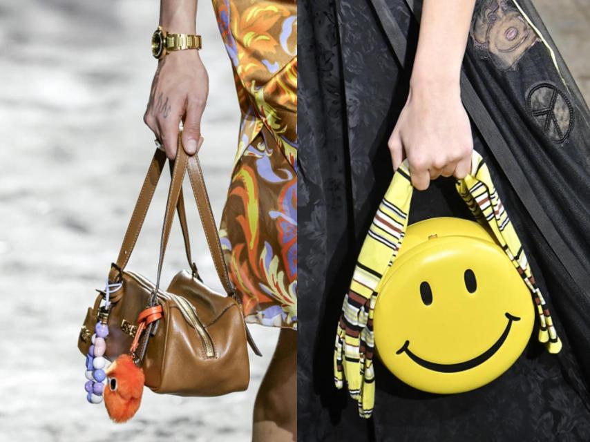 Detalle de los desfiles de Versace y Moschino.