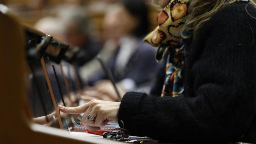 Momento de las votaciones durante el pleno del Congreso que se celebra este jueves.
