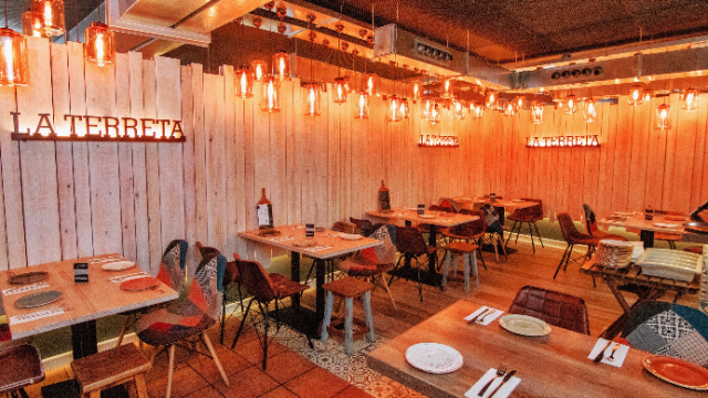 El interior del local.