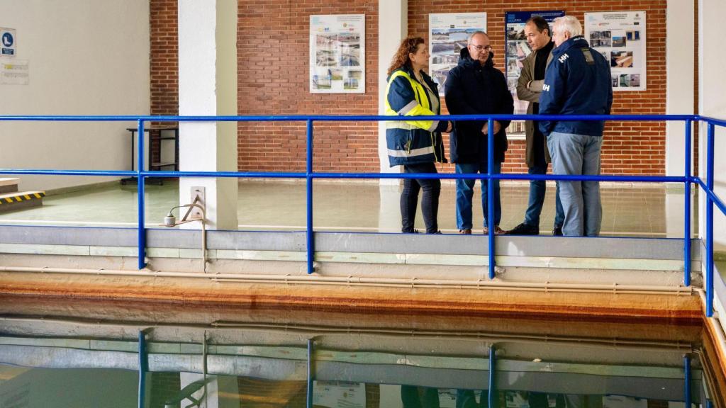 Alejandro García Pellitero durante la visita a la ETAP de Las Eras