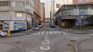 La calle Cardenal Cisteros de A Coruña, en la que se produjo el incidente.