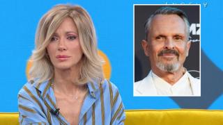Susanna Griso en 'Espejo Público' y Miguel Bosé en una imagen de archivo.