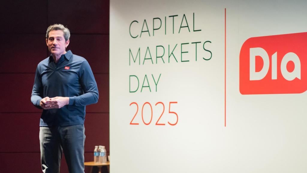 Martín Tolcachir, CEO de Grupo Dia en la presentación del plan estratégico de Dia.