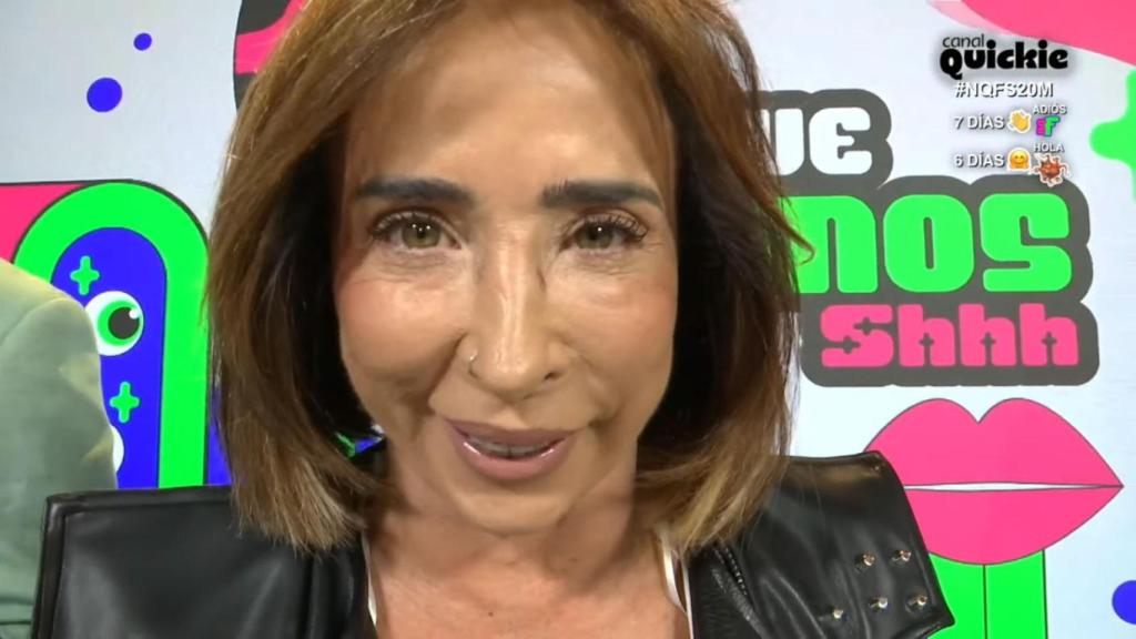 María Patiño muestra su flemón en 'Ni que fuéramos Shhh'.