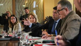 Mazón, este jueves durante el pleno del Consell para aprobar los presupuestos. Jorge Gil / Europa Press