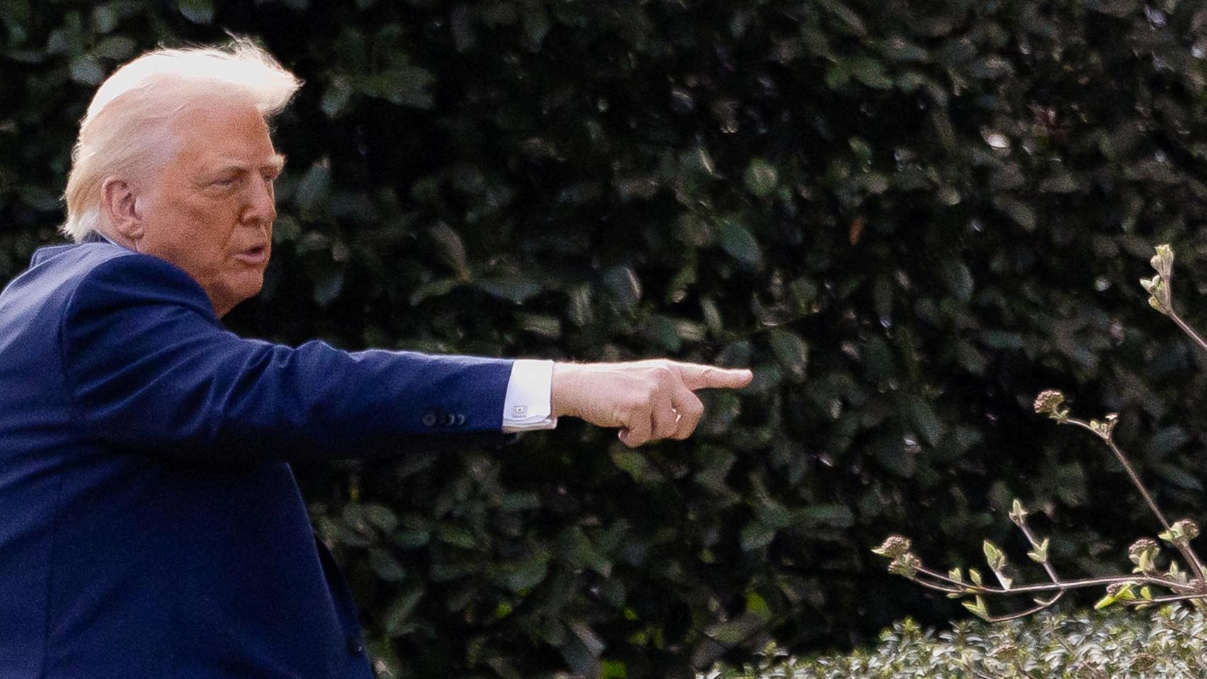 El presidente de Estados Unidos, Donald Trump, en la Casa Blanca en Washington.