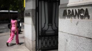 Una oficina de Abanca en Madrid.