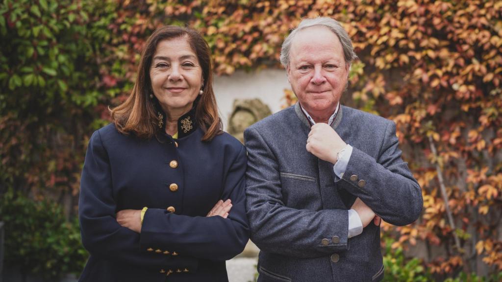 Francisco y Rosa Vañó en la terraza del Hotel Heritage, en el barrio de Salamanca, Madrid.