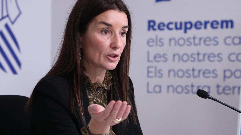 Ruth Merino en la presentación de los Presupuestos de 2025. EE