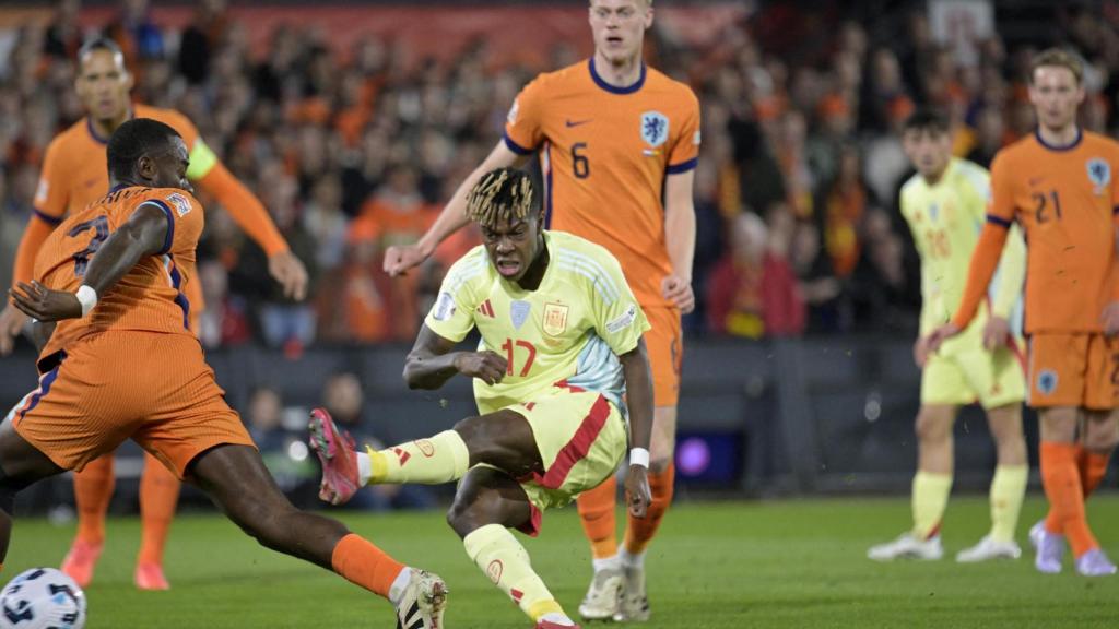 Nico Williams, en el partido ante Países Bajos.