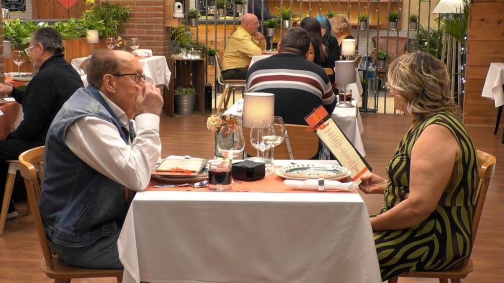 Cena entre Carmen y Jorge, en 'First Dates'