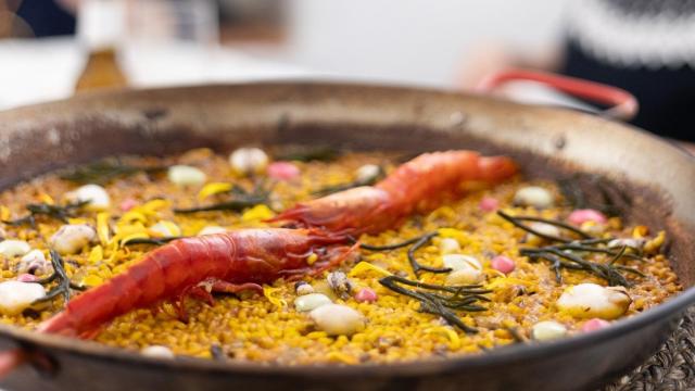 Arroz con carabineros,  uno de los platos que se podrán probar en Santa Clara Espacio Gastronómico.