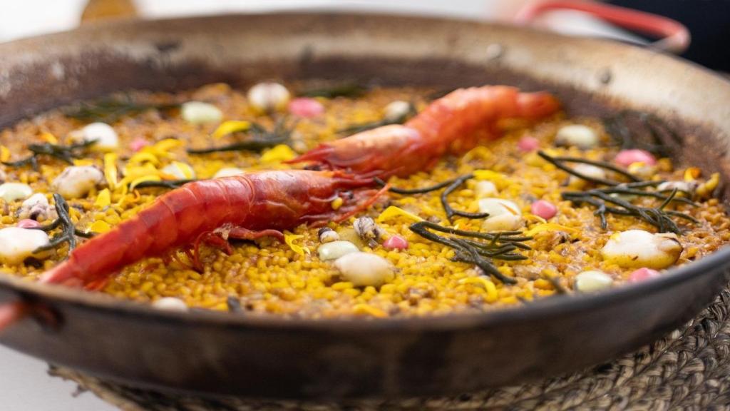 Arroz con carabineros,  uno de los platos que se podrán probar en Santa Clara Espacio Gastronómico.