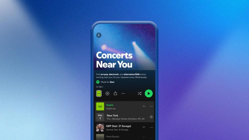 Conciertos cerca de ti, lo nuevo de Spotify
