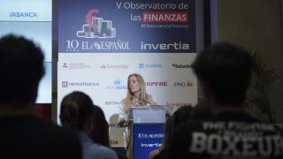 Rocío Albert, consejera de Economía de la Comunidad de Madrid, durante su participación en el V Observatorio de las Finanzas de EL ESPAÑOL-Invertia.