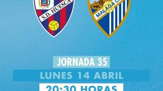 El Málaga CF visitará al Huesca el Lunes Santo