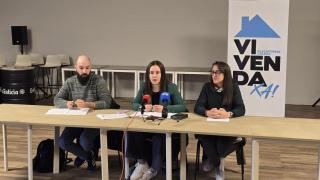 Representantes de la 'Plataforma Galega, Vivenda Xa!'