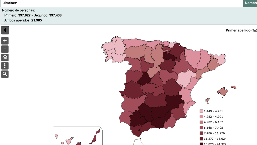 Captura de pantalla del INE.