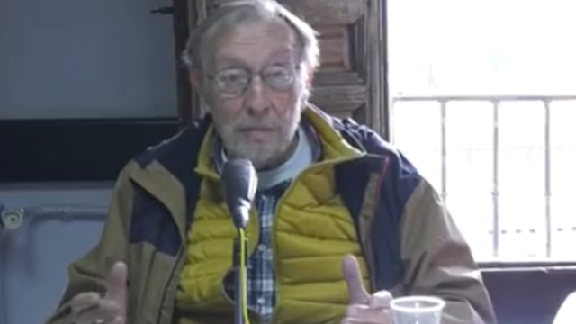 Popy durante una intervención en Radio Santa María de Toledo.