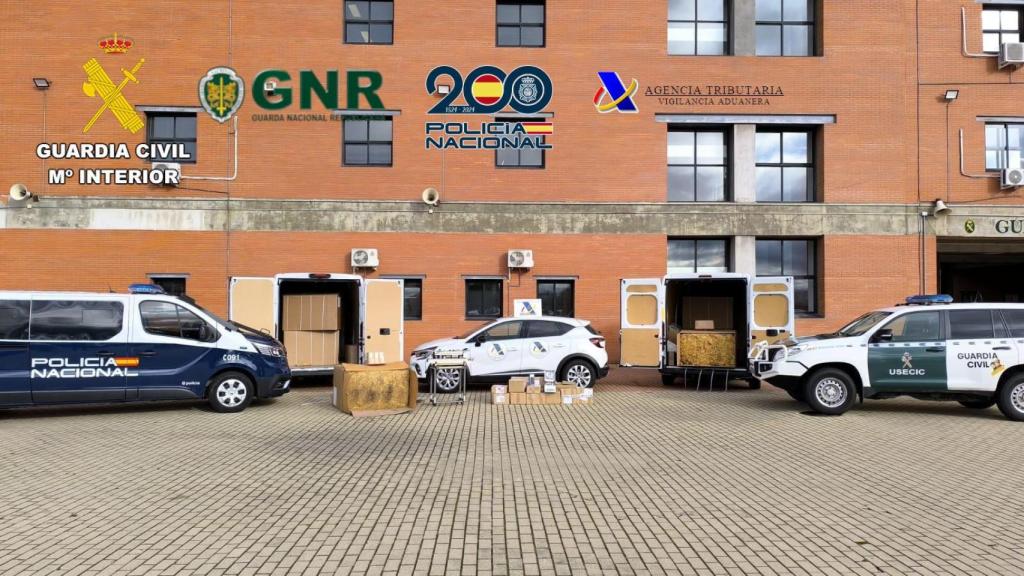 La Operación FustMartina conjunta entre Guardia Civil, Policía Nacional, Agencia Tributaria y GNR