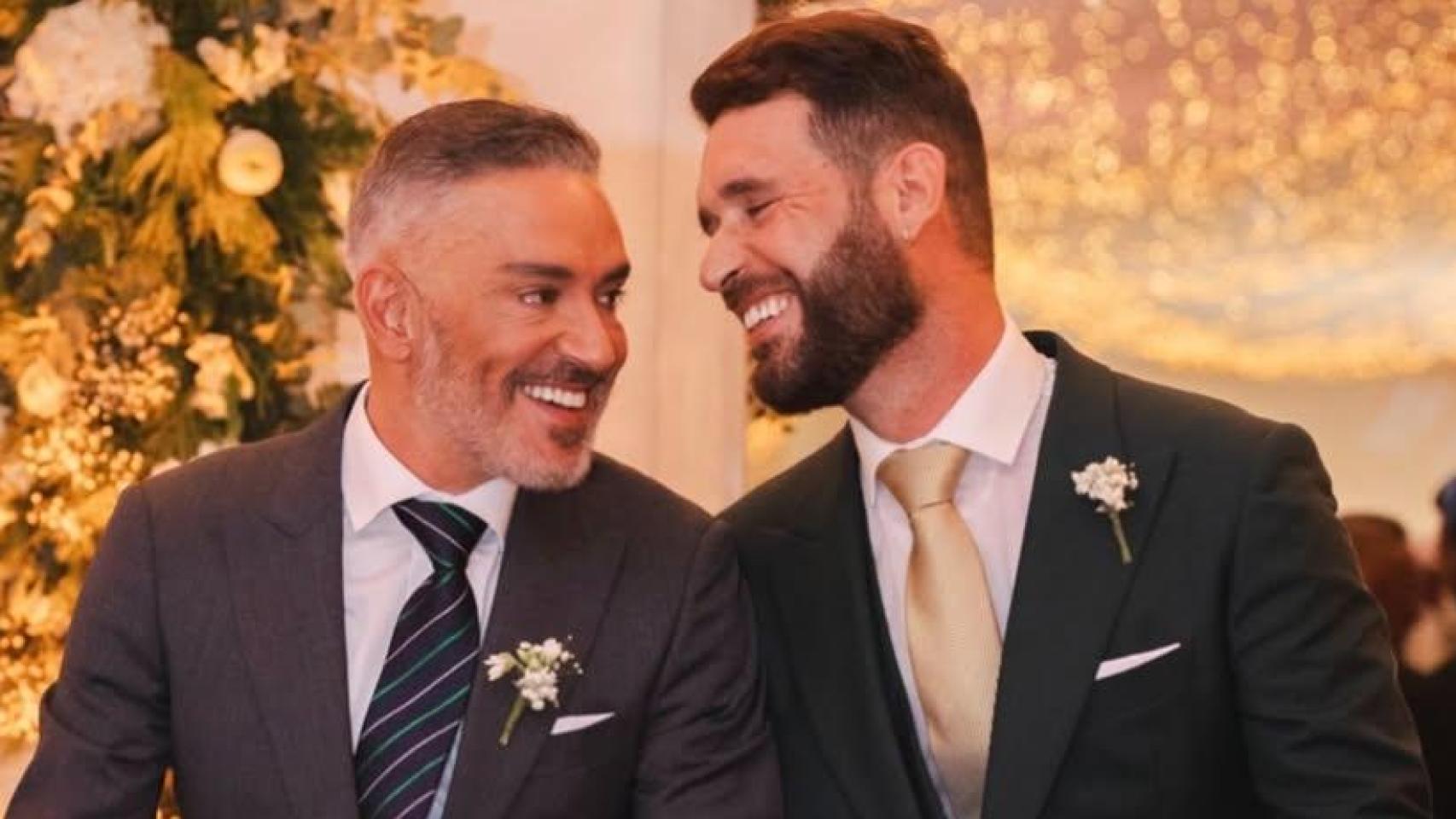 Kiko Hernández y Fran Antón en su segunda boda.